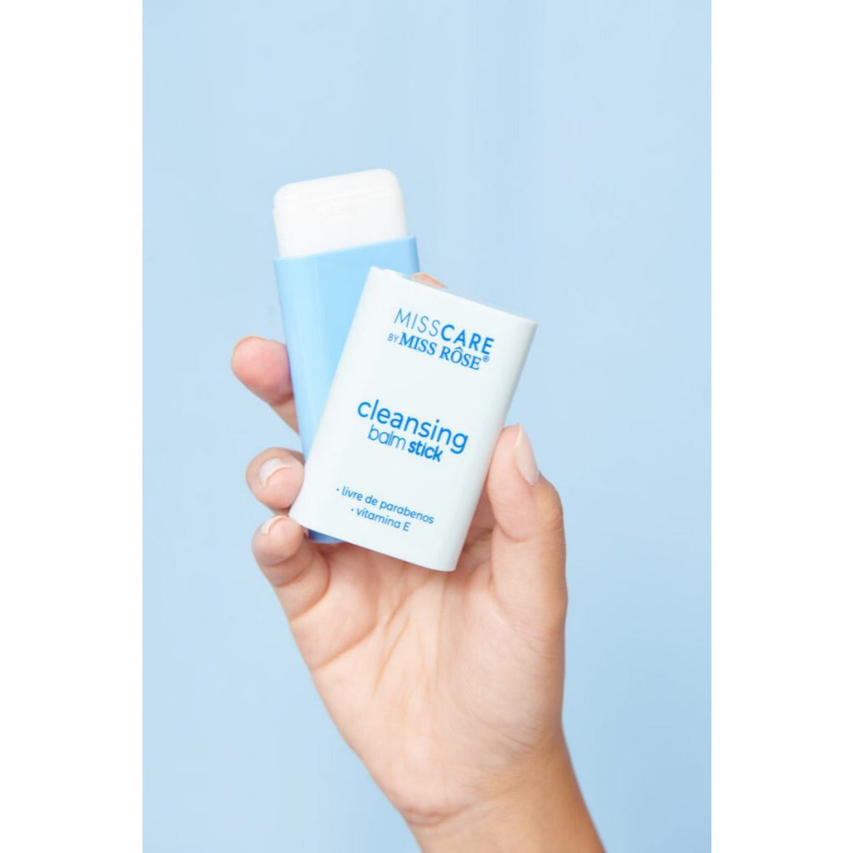 Balm Stick 3 em 1 Miss Rôse - Removedor de Maquiagem - Ideal para Todos os Tipos de Pele